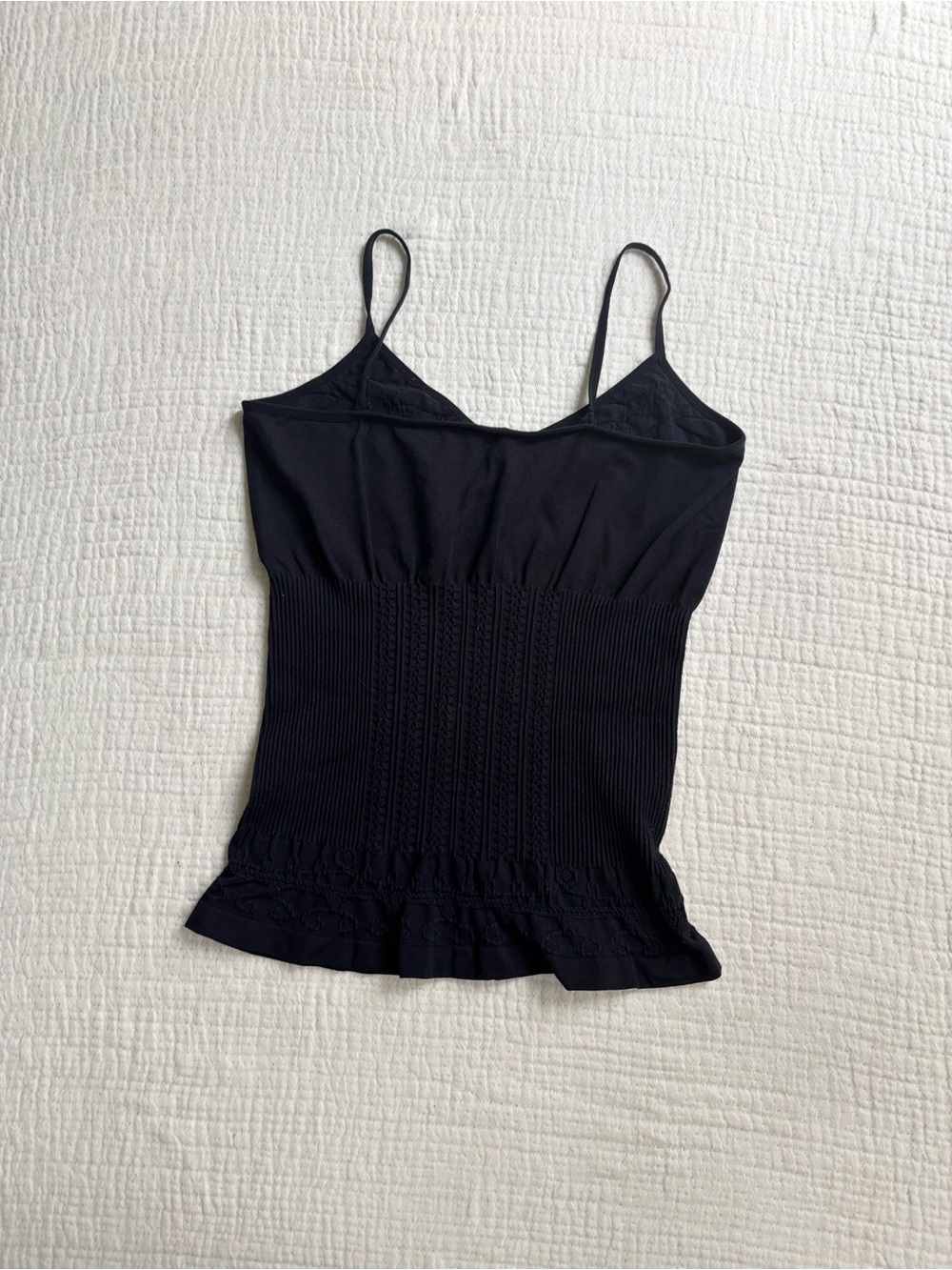 whimsigoth beaded black y2k lace trim cami - Picture 3 of 5